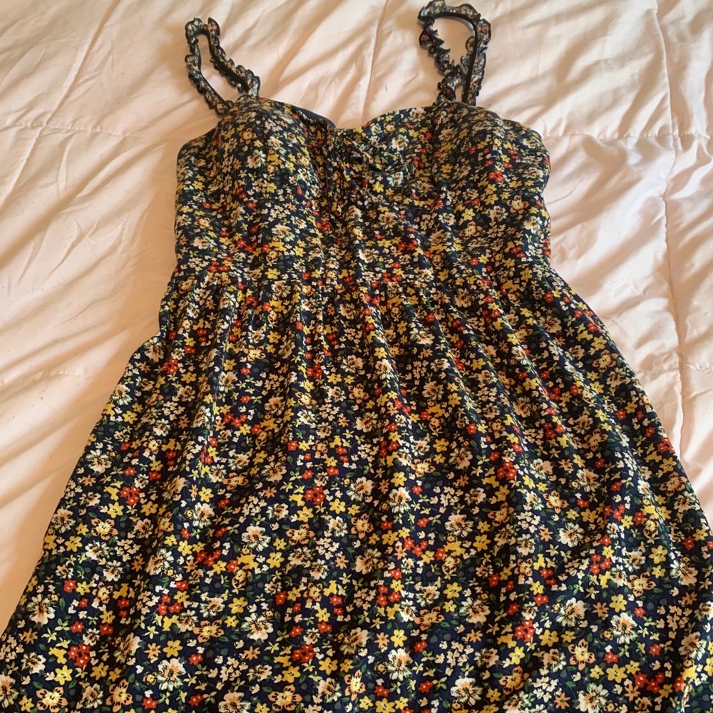 Floral summer mini dress